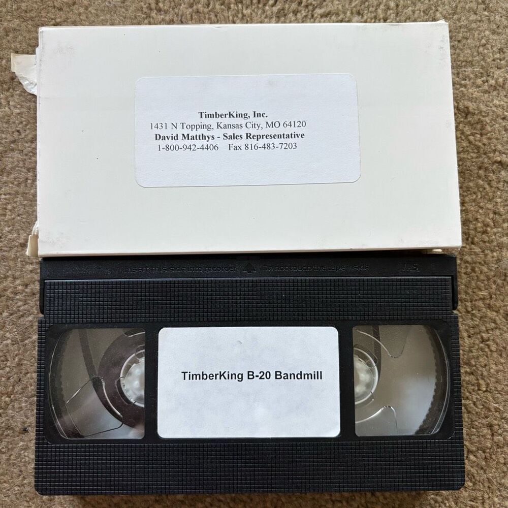 TimberKing B-20 Bandmill VHS Videotape